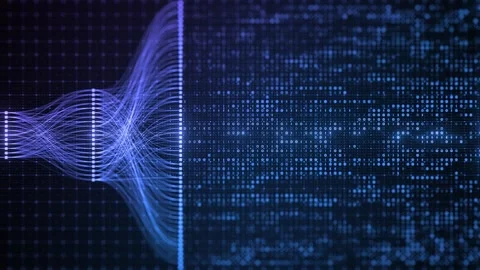 Binary Code Zeros Ones Data Flow Neural Network Visualization with Digital Nodes Stock Footage 333699278