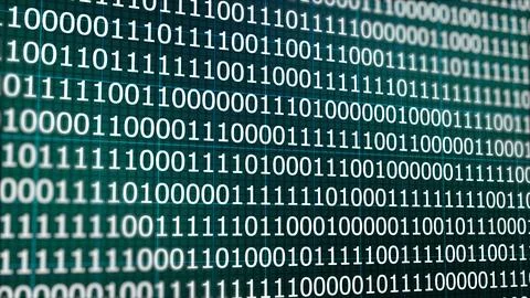 Binary-coded background or foreground with abstraction. 0 and 1 change at r.. 스톡 일러스트