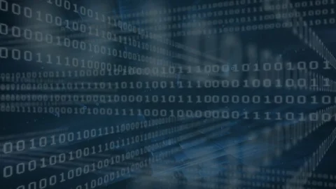Binary codes and digital information Stock Footage 106262610