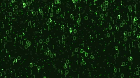 Binary codes background. Digital data flow Stock Footage 89728484
