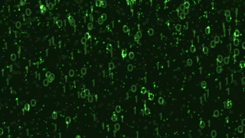 Binary codes background. Digital data flow Stock Footage 89728504