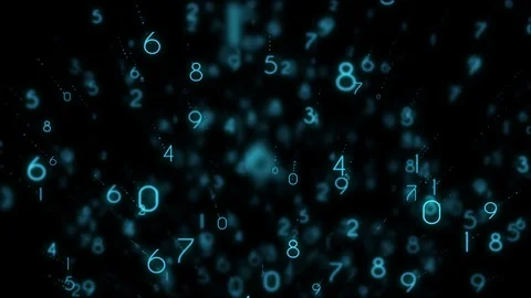 Binary Codes Background. Loop Video stock 89757166