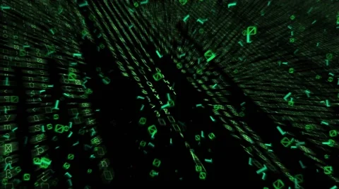 Binary Codes Stock Footage 59764372