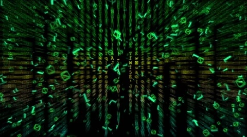 Binary Codes Stock Footage 59764428