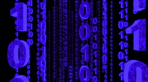 Binary Code.Seamless loop Stock Footage 46389544