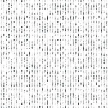 Binary coding - wallpaper. Computer digital information. Encryption and machi Stock Illustration