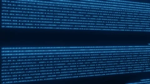 Binary Computer code 01 numbers pattern data background. Stock Footage 196382173