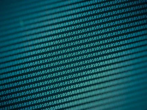 Binary computer code Background. Digital background matrix Stock Photos