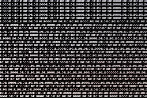 Binary computer code background Stock Illustration