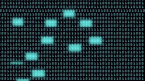 Binary computer code flashing high speed 動画素材 323121937