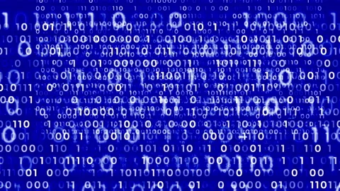 Binary computer code Stock Footage 142594858