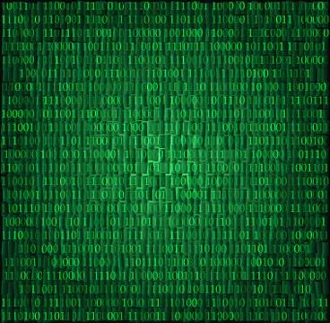 Binary computer code Stock Illustration