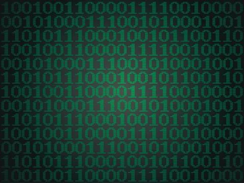 Binary Computer Code Stock Illustration