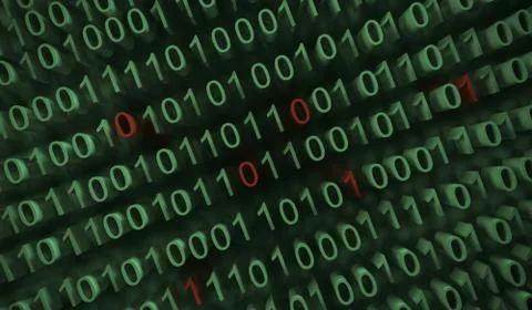 Binary Computer Code Stock Illustration