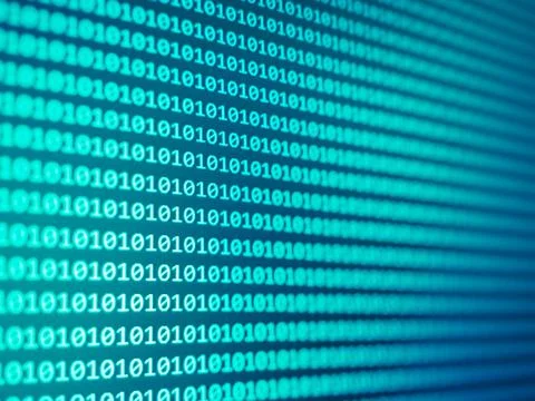 Binary Computer Code. Programming / Coding / Hacker concept. Stock Photos