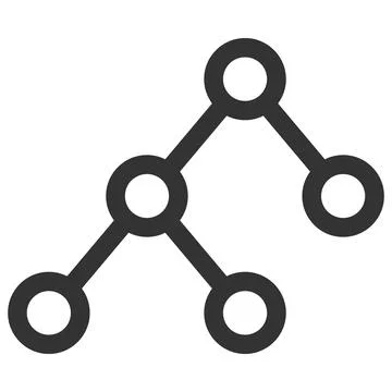 Binary Connections Vector Icon Flat Illustration Illustrazione stock