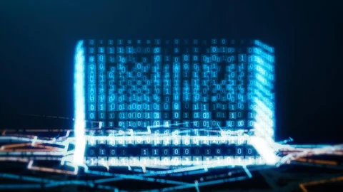 Binary CPU on Electronic Board Stock Footage 115847778