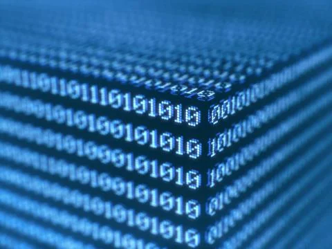 Binary Cube Ilustración de archivo