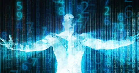 Binary Data Background as a Computer Technology Concept Video stock 311045871