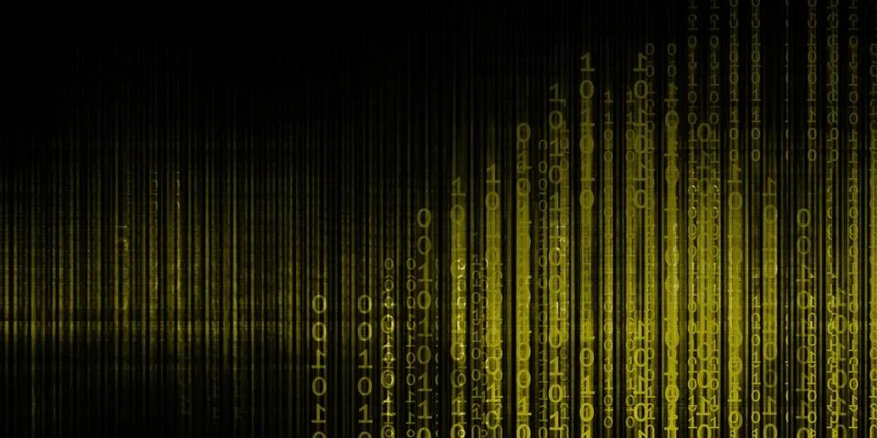 Binary Data Background Stock Illustration