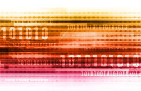 Binary Data Background 스톡 사진