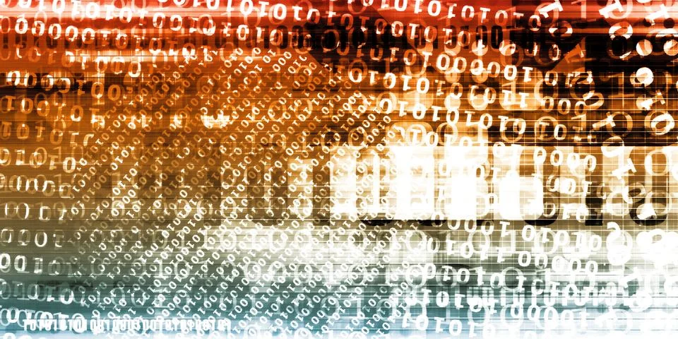 Binary Data Background 스톡 사진