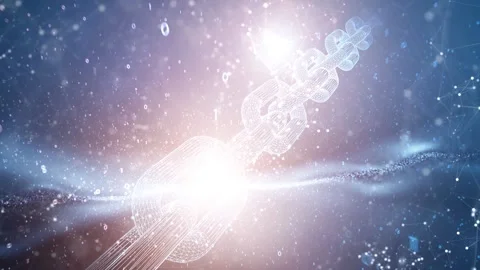 Binary data blockchain chain mining animation Stock Footage 337190219