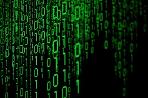 Binary data concept Stockfoto's