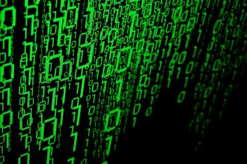 Binary data concept Stock Photos