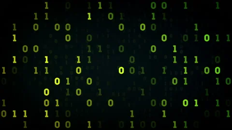 Binary Data Field Black Stock Footage 52186737