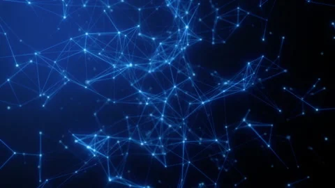 Binary data flow network technology loop Stock Footage 233487171