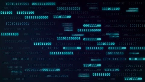 A binary data highway background. Stock Footage 85403397