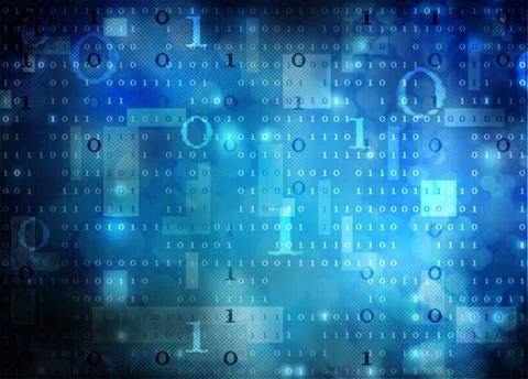 Binary data 스톡 일러스트