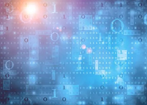 Binary data Illustrazione stock