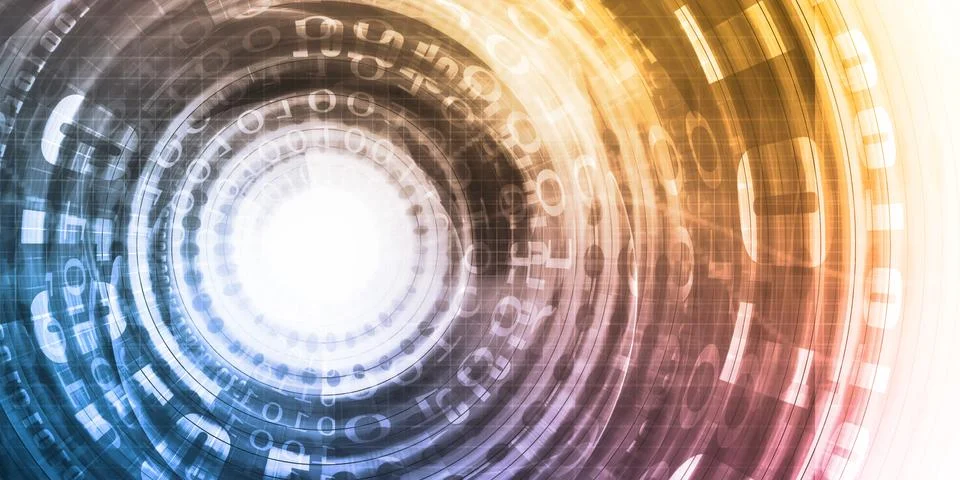 Binary Data Stock Illustration