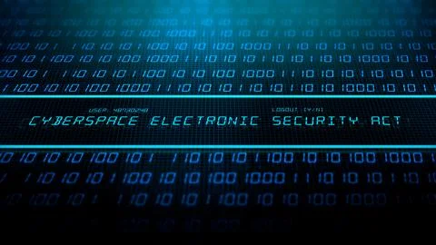 Binary Data Scrolling with IT Software Text Concept - Cyberspace Electronic  Stock Illustration