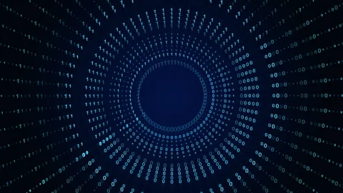 Binary Data Software Programming Code, Random Parts of Program Code Background Vidéo 339647565