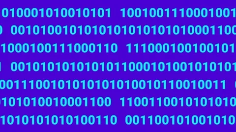 Binary Data Stream Stock Footage 336062580
