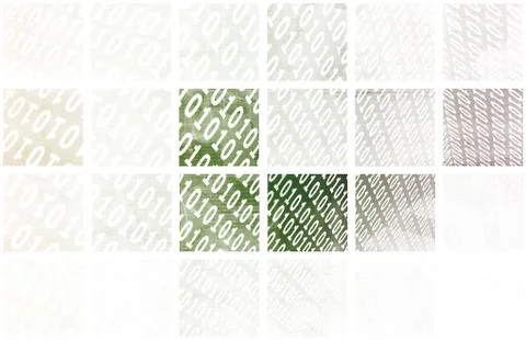 Binary data stream Stock Illustration