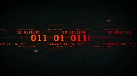 Binary Data Streams Black Stock Footage 51854432