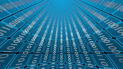 Binary Data Travel 動画素材 71116543