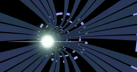 Binary data tunnel Stock Footage 33980299