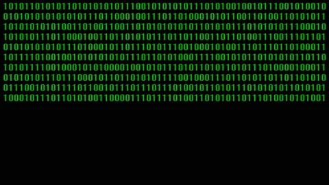 Binary digit algorithm on computer 動画素材 156007374