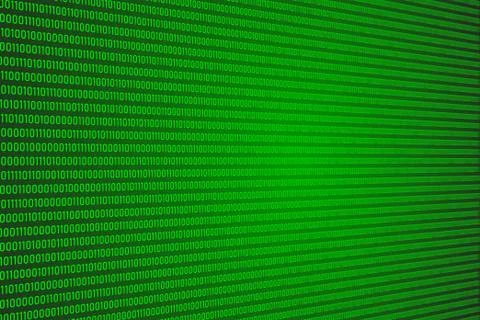 Binary digit (Bit) code, Digital signal computer data abstract for background Stock Photos