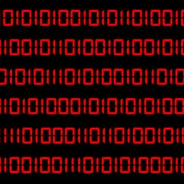Binary digit computer language code written in the font that is used in digit Stock Illustration