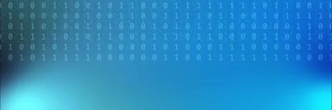 Binary digit pattern background template animation in blue and cyan Stock Footage 340557764