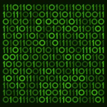 Binary Digital Background. Vector Stock Illustration