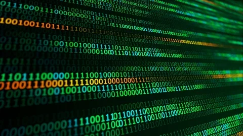 Binary Digital Data (High Definition) Stock Footage 88419583