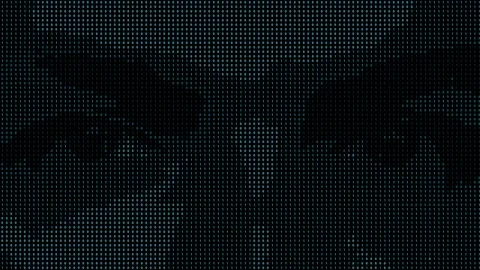 Binary Digital Eyes Cyber Surveillance Animation Stock Footage 336005098