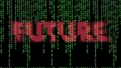Binary digital future Stock Footage 94127370